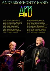 Anderson Ponty Band North American Tour 2016 poster
