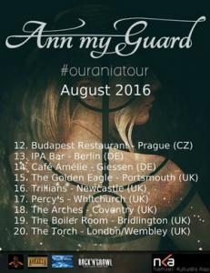 Ann My Guard European Tour 2016 poster