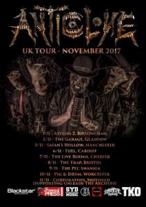 Anti-Clone UK Tour 2017 poster