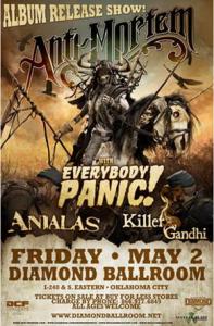 Anti-Mortem live show 2014 poster