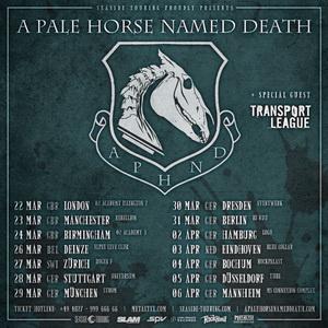 A Pale Horse Named Death Euro Tour 2019 poster