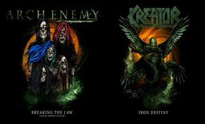 Arch Enemy and Kreator split 7" cover