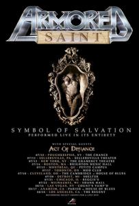 Armored Saint North American Tour 2018 poster