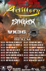 Artillery United Legions Tour 2015 poster