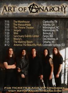Art Of Anarchy US Tour 2017 poster