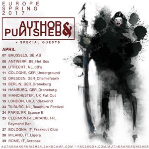 Author & Punisher Euro Tour 2017 poster