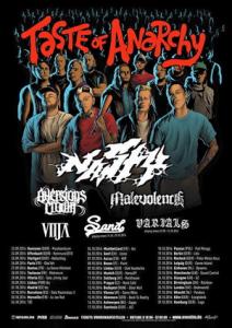nasty & Aversions Crown Euro Tour 2016 poster
