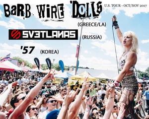 Barb Wire Dolls US Tour 2017 poster