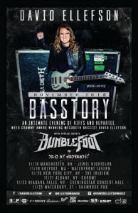 David Ellefson Basstory US Tour 2018 poster