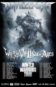 Battlecross Winter Warriors tour 2014 poster