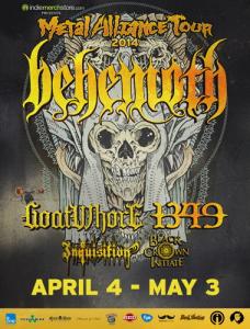 Metal Alliance Tour poster 2014