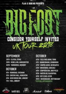 Bigfoot UK Tour 2018 poster