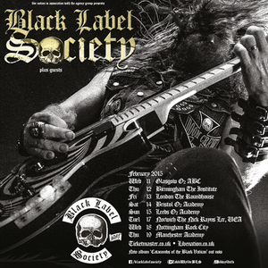 Black Label Society UK tour 2015 poster