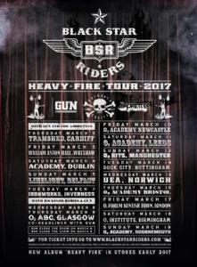 Black Star Riders UK & Ireland Tour 2017 poster