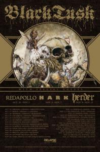 Black Tusk EU & UK Tour 2016 poster