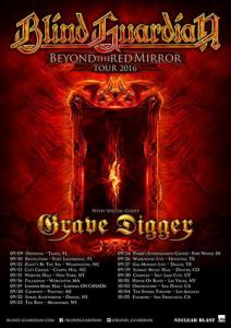 Blind Guardian North American Tour 2016 poster