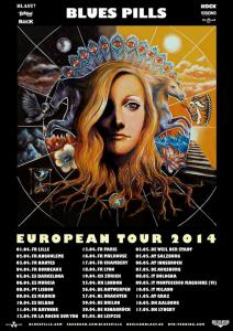 Blues Pills European tour poster 2014