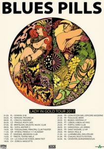 Blues Pills Euro Tour 2017 poster