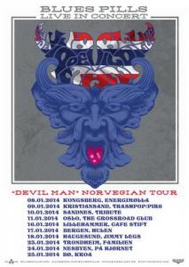 Blues Pills Norwegian Tour 2014 poster