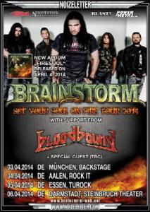 Brainstorm live shows 2014 poster