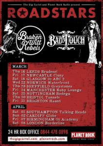 Broken Witt Rebels & Bad Touch UK Tour 2017 poster