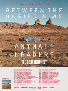 Between the Buried and Me Coma Ecliptic tour 2015 poster