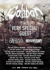 Caliban European Tour 2015 poster