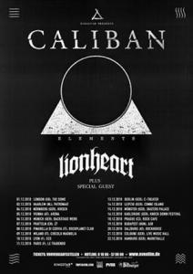Caliban Euro Tour 2018 poster