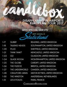 Candlebox UK EU Tour 2017 poster