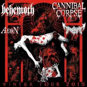 Cannibal Corpse and Behemoth North American Tour 2015 poster