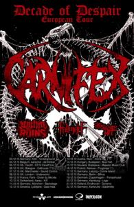 Carnifex Euro Tour 2015 poster