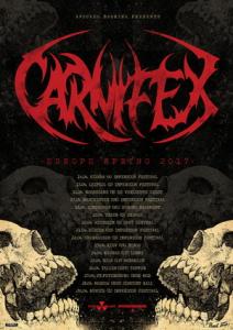 Carnifex Euro Tour 2017 poster