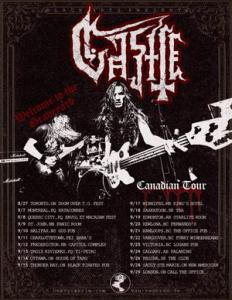 Castle Canadian Tour 2016 poster