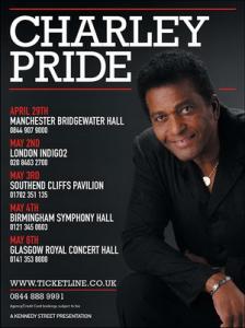 Charley Pride UK tour 2015 poster