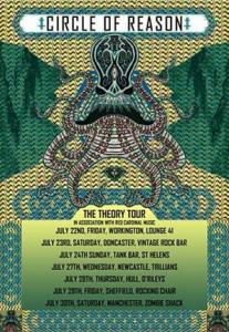 Circle Of Reason July 2016 UK Tour poster