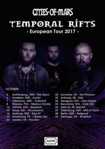 Cities Of Mars EU Tour 2017 poster