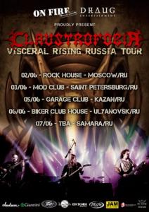 Claustrofobia Russian Tour 2015 poster