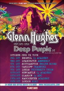 Glenn Hughes UK Tour 2018 poster