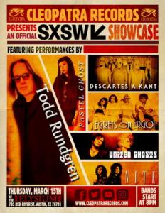 Cleopatra Records SXSW Showcase 2018 poster