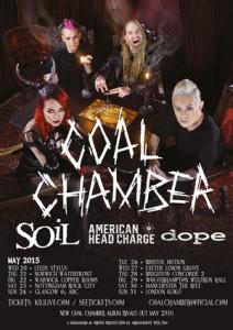 Coal Chamber SOiL UK Tour 2015 poster