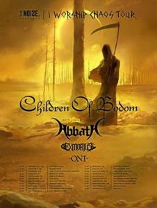 Children Of Bodom North American Tour 2016 poster