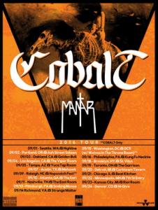 Cobalt US Tour 2016 poster