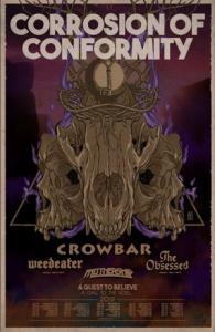Corrosion Of Conformity North American Tour 2019 poster