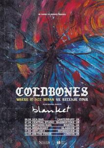 Coldbones UK Tour 2018 poster