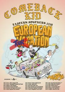 Comeback Kid Euro Tour 2018 poster