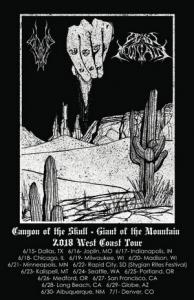 Canyon Of The Skull US Tour 2018 poster