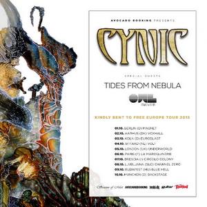 Cynic Euro Tour 2015 poster