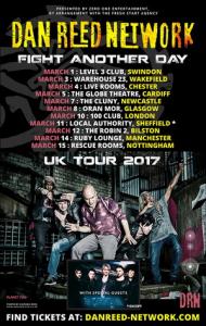 Dan Reed Network UK Tour 2017 poster