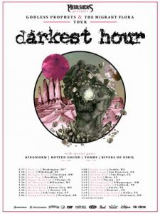 Darkest Hour US Tour 2017 poster