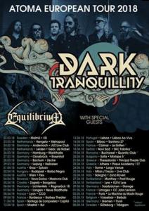 Dark Tranquillity Euro Tour 2018 poster